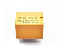 10 Uds relés HK4100F-DC3V DC5V DC9V DC12V DC24V-SHG 6PIN 3A/250VAC 3A/30VDC relé de potencia(HK4100F-DC9V-SHG)
