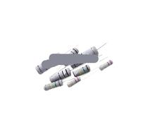 10 Uds resistencias de película de carbono anillo resistencia de potencia 5W 5% 0,1~10M 2 3,3 10R 22 36 47 68 100 220 330 470 1K 2,2 K 10K 22K 4K7 100KOhm(0.82 Ohm)
