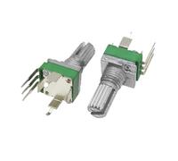 10 Uds RK097 potenciómetro de precisión vertical de enlace único longitud del vástago 15mm sin engranajes 3 pines B2K B5K B10K B20K B50K B100K B500K B1M(500K Ohm)