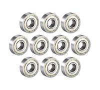 10 Uds rodamiento 603 604 605 606 607 608 609 623 624 625 626 627 628zz 2Z 2RS rodamientos rígidos de bolas con sello Metal(ABEC-3,625zz 5x16x5mm)