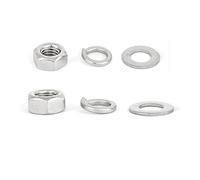 10 Uds rosca gruesa UNC 1/4-20 * L 304 A2-70 tapa hexagonal de acero inoxidable tornillo cabeza Allen longitud del perno = 5/16 "-4"(Hex nut)