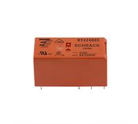 10 Uds RT424005 5VDC RT424012 12VDC RT424024 24VDC relé coche 8A250VAC 8 pines de potencia(Rt424012-12v)
