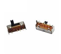 10 Uds SK13D07 interruptor de palanca 4PIN 1P3T mango alto 4MM paso 2,0 MM interruptores deslizantes de ángulo recto SK13D07VG4