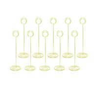 10 Uds Soportes para tarjetas de lugar, soportes para números de de alambre, soporte para fotos, Clip para notas para fotos, señales de comida, notas, números de de boda