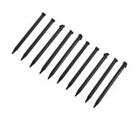 10 Uds Stylus Lápiz de Pantalla Táctil Portátil Nueva Consola 3DSXL Negro Blanco Paquete de 10 Uds (Negro)
