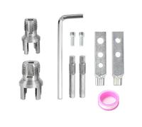 10 uds. terraja para rosca, roscadora para tubos hidráulicos para taladros eléctricos, kit de roscas macho y hembra, roscadora manual, machos para roscar, herramienta para roscar tubos de PVC