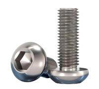 10 Uds tornillo Hexagonal de cabeza plana de titanio tornillo de cabeza redonda de titanio puro perno de M2-M6, 10 piezas, M2x12mm