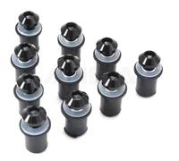 10 Uds. Tornillos Aluminio Para Parabrisas Motocicleta, Tuercas Tornillos Para ZX-6R Para ZX-10R ER-6N ER-6F Para Z1000 800(Negro)