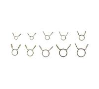 10 Uds tubo flexible de combustible tubo de agua tubo de aire Clips de resorte Kit surtido-tamaño 5-31MM abrazadera de manguera abrazaderas agujero de bolsillo(18MM)