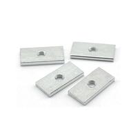 10 Uds Tuerca Cuadrada Tuercas rectangulares Tuercas de Bloque Deslizante Delgadas Accesorio de Perfil de Aluminio de Acero al Carbono galvanizado M3 M4 M5 M6 M8 (Color : 10pcs, Size : M4x12x8x2)