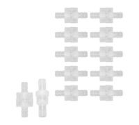 10 Uds Válvula de Retención de Plástico Unidireccional Válvula de Retención de Manguera Antirreflujo de Acuario Translúcido con Resorte para Accesorios de Tubería de Tanque de(8mm translucent)