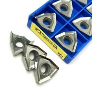 10 Uds WCKT030208 WCKT040208 WCKT050308 WCKT06T308 WCKT080412 DA H01 herramienta de torneado de aluminio U insertos de taladro herramienta de corte(WCKT040208 DA H01)