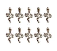 10 uñas con forma de serpiente de varios colores, uñas de serpiente, suministros de uñas, decoraciones artísticas para mujer