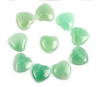 10 Unid/set Piedras De Cristales En Forma De Corazón Naturales Mini 2cm Adornos De Cuarzo Rosa 7 Chakras Piedras Preciosas De Energía Decoración Del Hogar,Venturina,10 Piezas