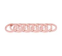 10 unidades, 12 mm x 17 mm x 1,5 mm, cobre, arandela