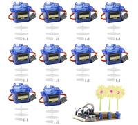 10 unidades 9G Micro Servo Motor: Mini servomotor para Arduino, Mini Servos de modelismo con cable, Micro Servo Motor para RC Robot/Mano/Paseo Helicóptero Avión Coche Barco Control