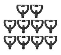 10 unidades/bolsa de rociadores de impacto refractivos con rosca macho G1/2 para riego de césped y jardín.