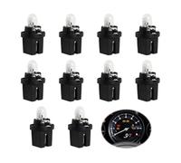 10 unidades bombilla tablero de instrumentos, DC 12V 2W T5 tablero de instrumentos vehículo genérico medidor de conexión directa luz lámpara de control central Dash luz para coche interno (amarillo