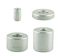 (10 unidades) casquillos espaciadores de aluminio para M8 - Diámetro interior: 9 mm; diámetro exterior: 20 mm; altura: 20 mm, toma de distancia - casquillo de aluminio