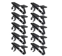 10 Unidades Clip de Micrófono de Solapa Mini Lavalier, Sujetadores de Metal para Cuello y Corbata, Sostiene Cables de 4-6 mm, para Reuniones, Entrevistas, Conferencias y Charlas Online