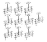 10 Unidades Clip De Tubo Metálico Para Equipos Experimentales