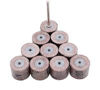 10 unidades de 12 mm lijadora de abanico de papel de lija para lijadora de láminas para herramientas Dremel 120# Grit 3 mm vástago