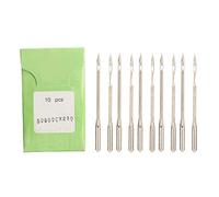 10 unidades de agujas de acero para máquinas de coser, agujas industriales para máquinas de bordar, con rebaba deslizante - Agujas de costura DIY gratuitas de 7 cm de longitud para (80800C*230)