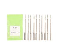 10 unidades de agujas de acero para máquinas de coser, agujas industriales para máquinas de bordar, con rebaba deslizante - Agujas de costura DIY gratuitas de 7 cm de longitud para (80800C*200)