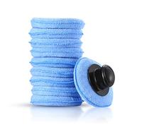 10 unidades de aplicadores de cera para coche, almohadillas de microfibra para limpieza de coche, esponjas para pulido de coche, almohadillas aplicadoras de cera con mango, para una limpieza impecable