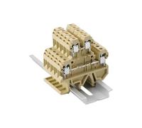 10 Unidades de Cables Conductores for riel DIN DK-4Q/35, Conector pasante de Doble Nivel, Bloque de terminales multiconductor DK4Q/35