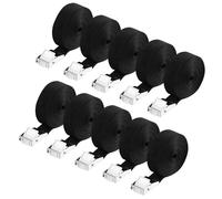 10 Unidades de Cinchas de Amarre Negras de 25 mm x 4 m, Cinchas De Amarre Pequeñas Adecuadas para Bicicletas, Motocicletas, Eslingas de Amarre Capacidad de Carga de hasta 250 kg, Según DIN EN 12195-2