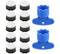 10 unidades de colador M24 para grifo, regulador de chorro de plástico, grifos perladores M24, colador para grifo con 2 llaves mezcladoras, boquilla mezcladora para P erlator para baño, cocina (color