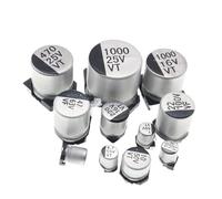 10 unidades de condensador electrolítico de aluminio SMD 6,3 V 10V 16V 25V 35V 50V 1UF 2,2UF 10UF 22UF 33UF 47UF 100UF 220UF 330UF 470UF 1000UF(35V47UF 10PCS)