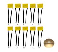 10 unidades de condensadores LED de 0,22 uF, 275 V, X2, condensadores de seguridad, condensadores antiinterferencias para iluminación LED, placas de circuitos de alta densidad, lámparas intermitentes