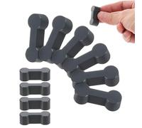 10 unidades de conectores de madera para carriles de madera, accesorios reutilizables, rieles de madera, conectores de ferrocarril, robustez, adaptador de conexión de madera, para trenes de juguete