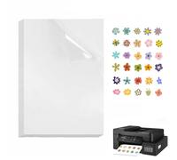 10 unidades de láminas adhesivas imprimibles transparentes, papel de pegatinas para impresión propia A4, impresión imprimible, lámina autoadhesiva, etiquetas de vinilo para impresoras de inyección de