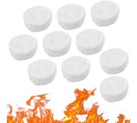 10 unidades de lana de cerámica, algodón de combustión de etanol, lana de cerámica, esponja de cerámica para chimenea de bioetanol, estufa de interior de gel, chimenea de mesa de etanol