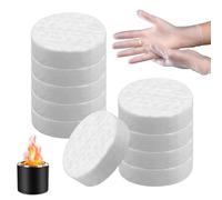 10 Unidades de Lana de Cerámica para Bioetanol, Algodón de Combustión, Esponja De Cerámica, Esponja de Cerámica para Chimenea de Bioetanol, Estufa de Interior de Gel, Chimenea de Mesa de Etanol