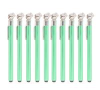 10 unidades de manómetro de presión de neumáticos para lápiz, manómetro inalámbrico de presión de aire para neumáticos con esfera de alta precisión de 4 caras, escala dual en PSI,