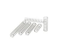 10 unidades de micro resortes compresión acero inoxidable con diámetro alambre 0,6 mm, exterior 5 mm/6 mm/7 mm/8 mm/9 mm/10 mm/12 y longitud a 50(35mm,10mm)