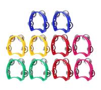 10 unidades de panderetas mano doble fila for niños, instrumentos musicales tipo maraca, juguetes percusión for fiestas Para Fiesta Clase