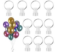 10 unidades de peso para globos de helio - Conos de plástico para bodas, cumpleaños, fiestas