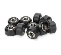 10 unidades de polea tensora de 5 mm con rueda pequeña y rodamiento MR105, kit de poleas tensoras de POM para accesorios de impresora 3D, ruedas tensoras de reemplazo de baja
