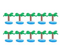 10 unidades de portavasos hinchables | PVC flotador para piscina/playa/bañera | Inflación rápida en 10 segundos, reutilizable y resistente