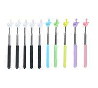 10 unidades de puntero extensible, puntero de dedo colorido, puntero telescópico para profesores, con forma de dedo para enseñanza, conferencias, aulas, lecturas, suministros para profesores