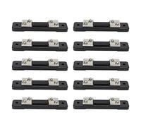 10 Unidades de Resistencia Shunt para amperímetro de CC, Shunt de medidor de Corriente de 75 mV para amperímetros analógicos y Digitales, Shunt de precisión de aleación de Cobre y (30A)