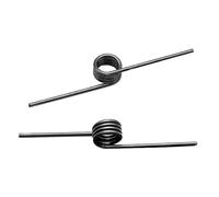 10 unidades de resorte en V de 2 mm x 11 mm, resorte de torsión de acero con rotación a la derecha, 120 grados, 9 vueltas