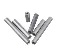 10 unidades de separadores redondos de aluminio anodizado de colores for columnas, con tuerca de extensión M2.5.(Black,37MM_M2.5(D4))