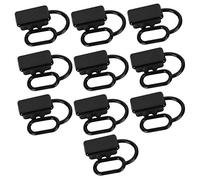 10 unidades de tapa antipolvo de plástico negro para conector de carretilla elevadora de 120 A, tapón protector de extremo, pequeña tapa antipolvo ligera e impermeable para conecto