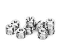 10 unidades de tuerca reductora M4 x 0,7 M10 x 1,5 6 mm gruesa M2-M16 rosca interior y rosca exterior M4 - M20 de 4-30 mm de acero inoxidable para reparación de tuercas roscadas